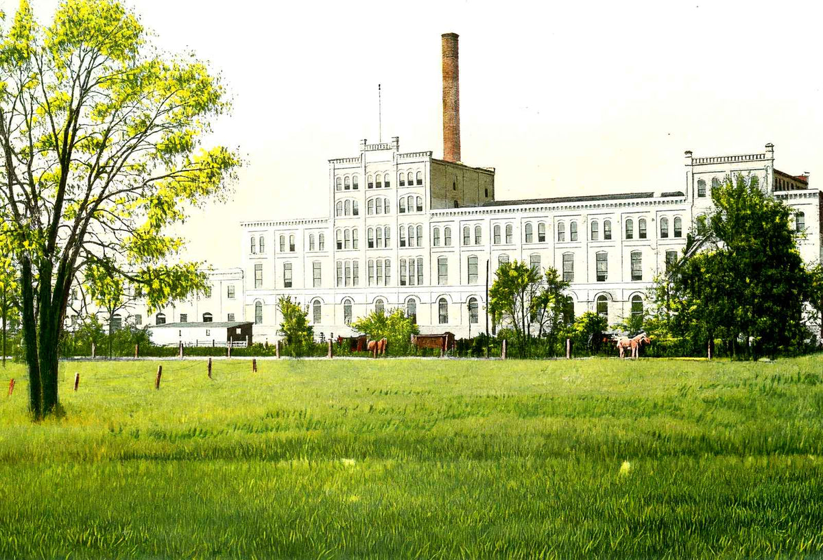 Sugar Beet Factory, Janesville, WI in 1907 vintage print