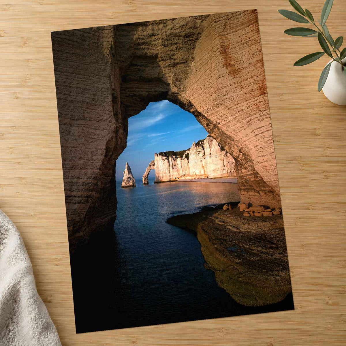 Ocean Cave in Étretat by Mikita Chyrkun Photo Print Wall Decor