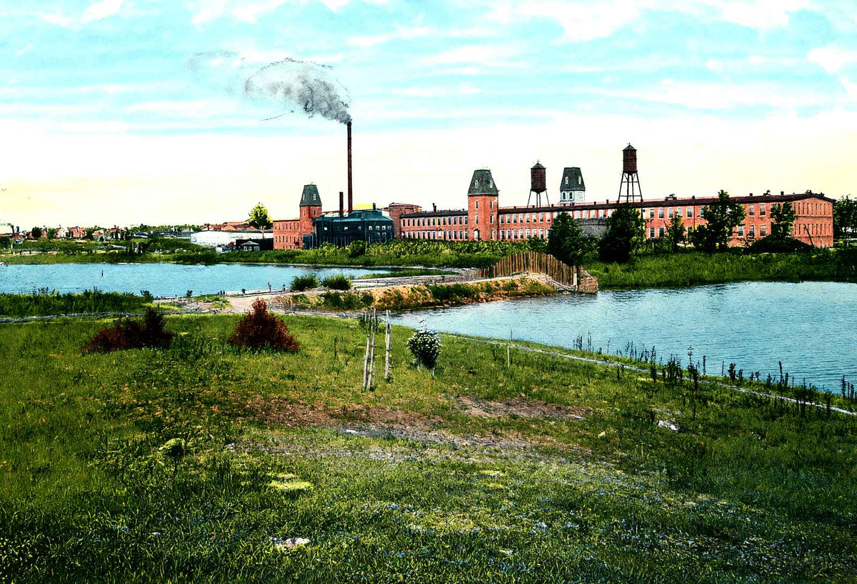 Proximity Mills, Greensboro, NC in 1906 vintage print
