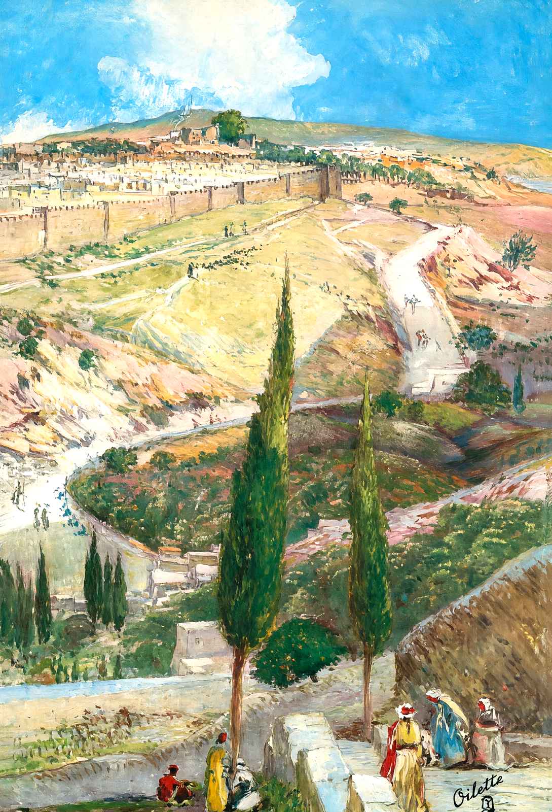 Jerusalem from Mount of Olives art print
