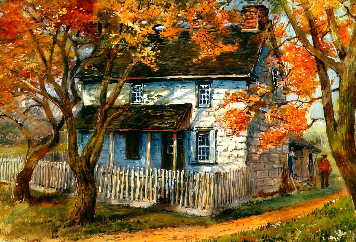 Cornwallis HQ, Valley Forge PA in 1907 art print