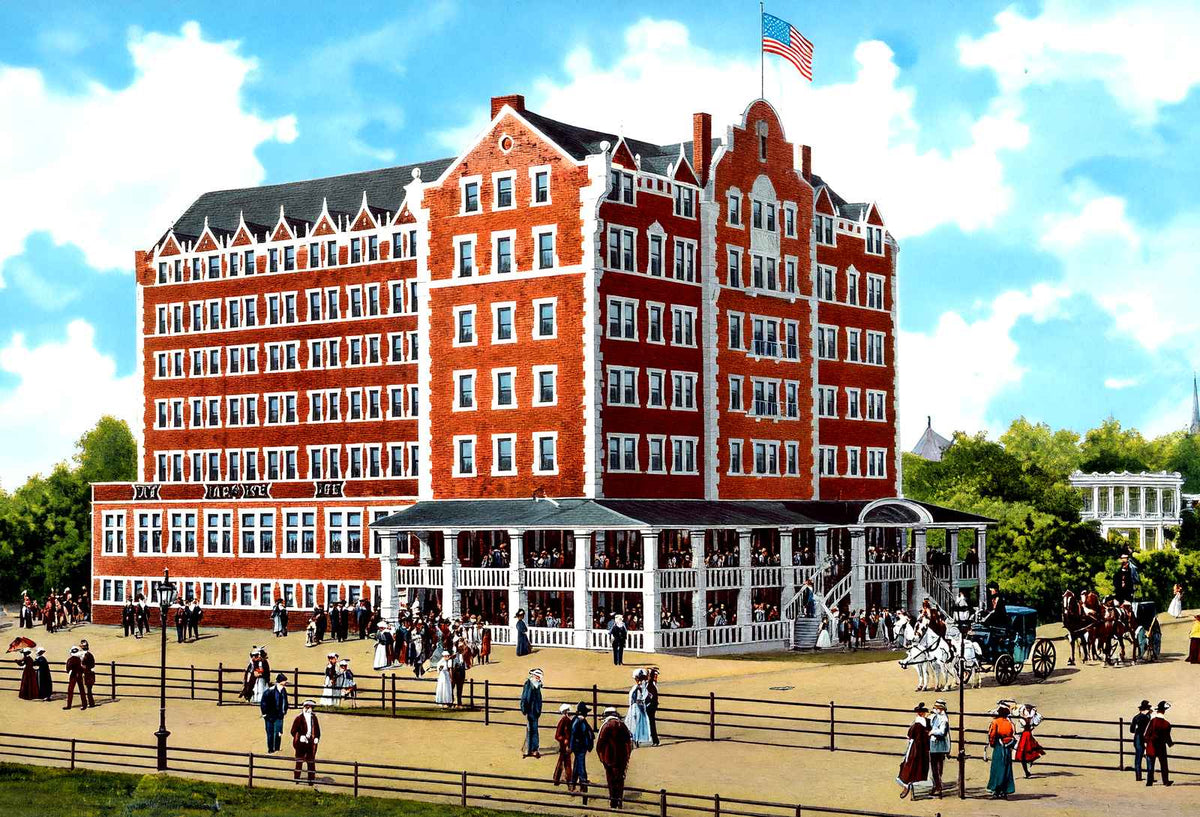 Hotel Strand, Atlantic City, NJ in 1901 vintage print