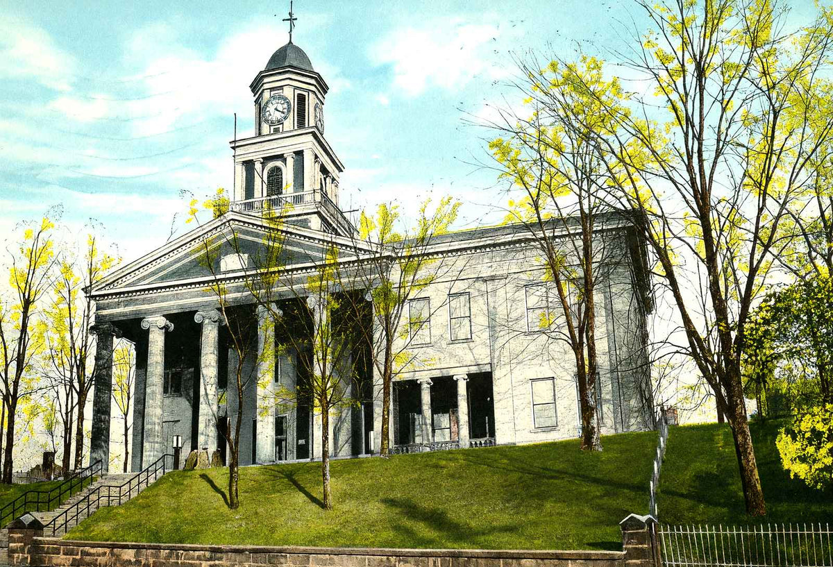Lawrence County Court House, New Castle PA vintage print