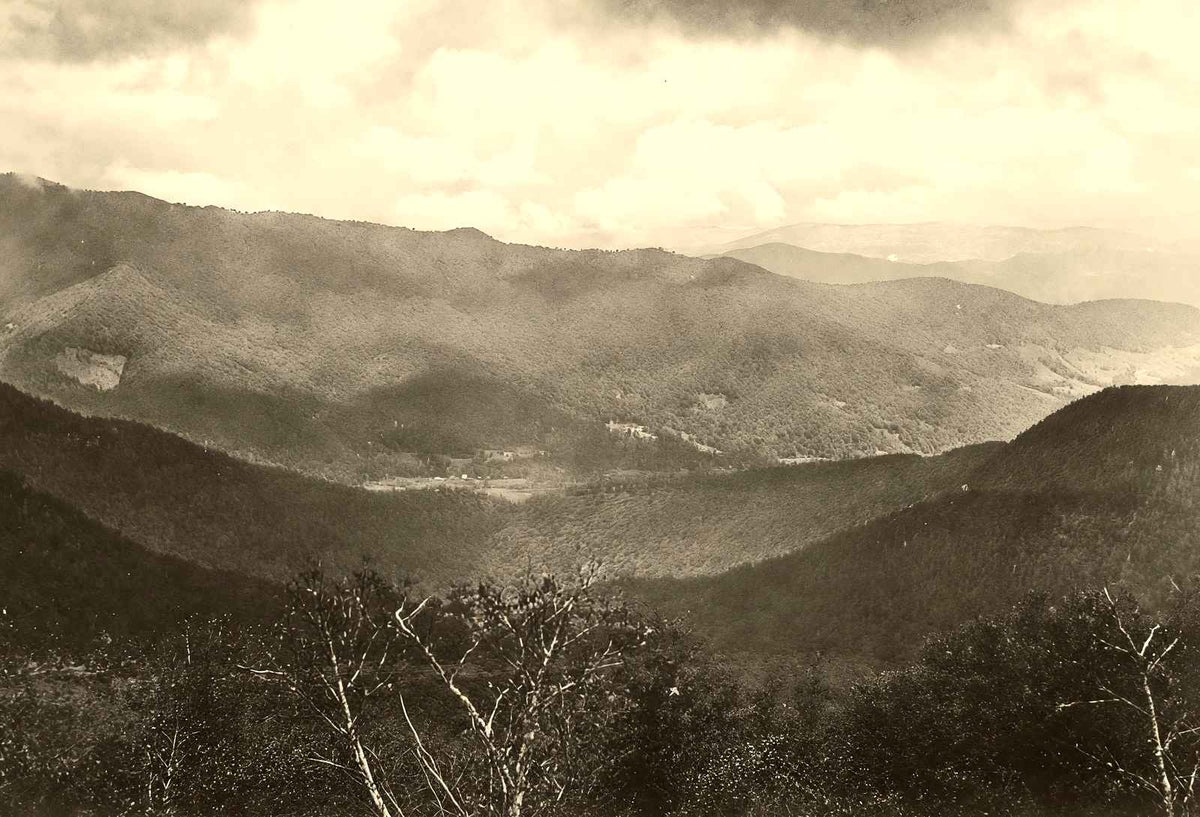 Grey Beard from Craggy Mountain, Asheville NC restored photo print
