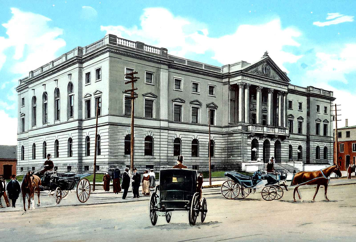 New Court House, Trenton, NJ in 1905 vintage print