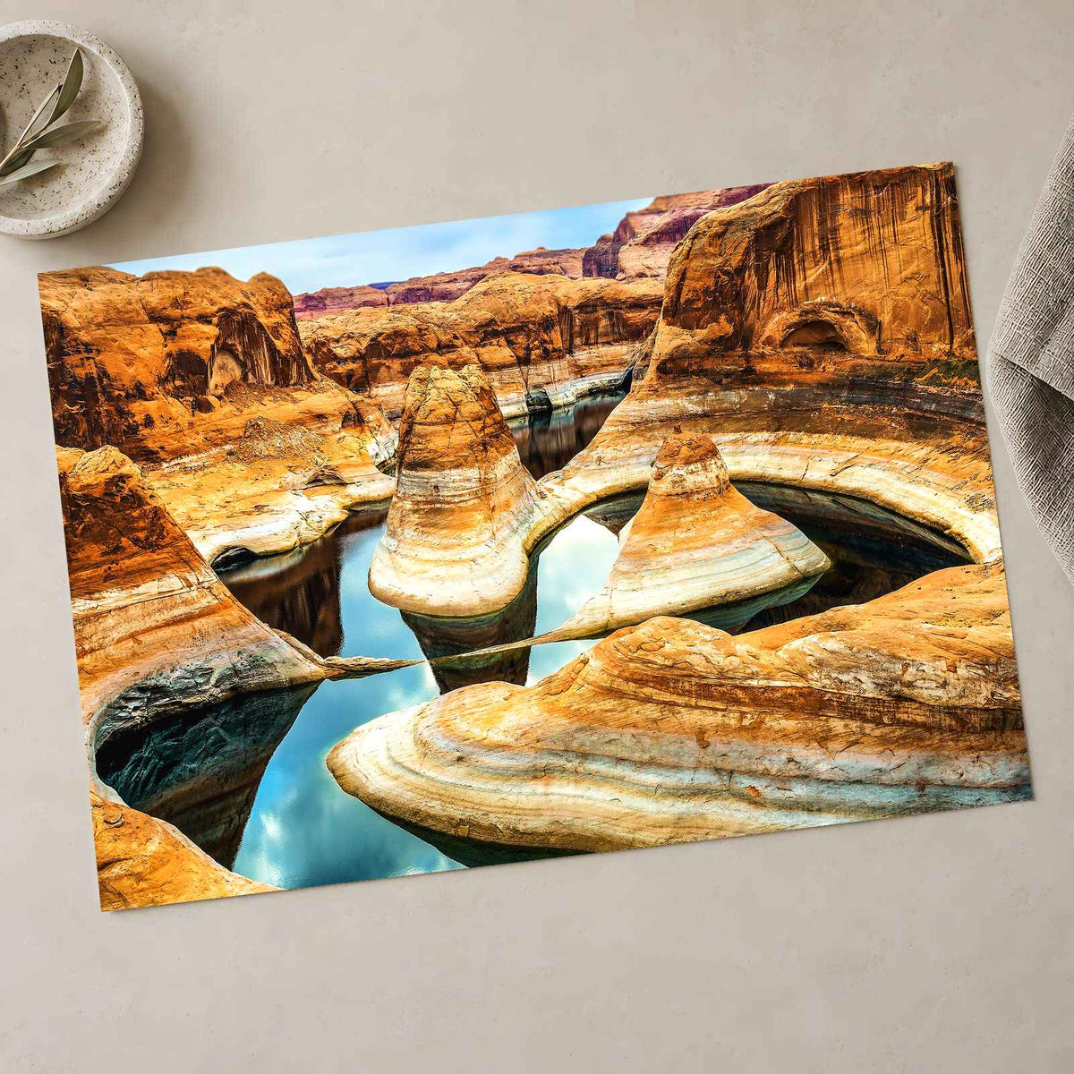 Reflection Canyon in Utah Photo Print Wall Decor