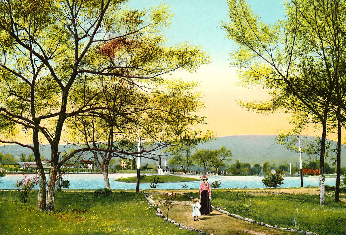 East Lake Park, Chattanooga, TN in 1908 vintage print