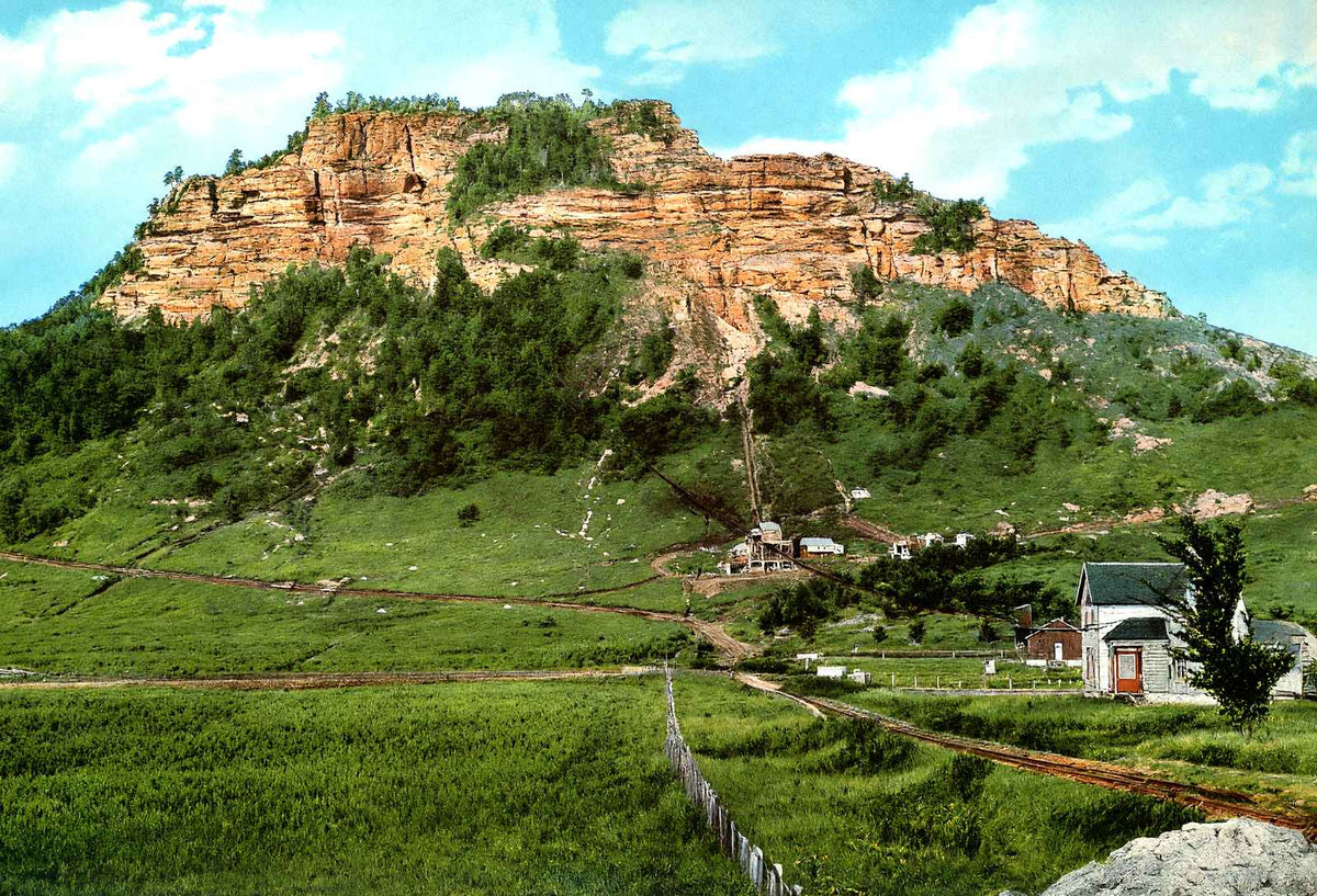 Grand Dad Bluff, LA Crosse, WI in 1906 vintage print