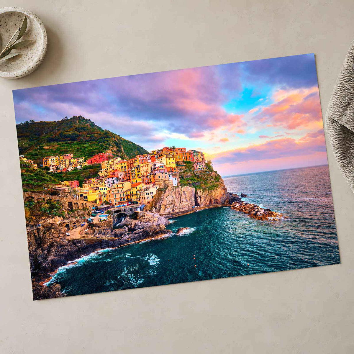 Manarola Village, Italy Photo Print Wall Decor