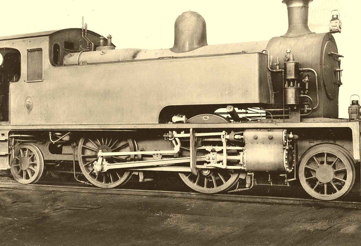 Shanghai-Nanking Tank Engine, China in 1943 vintage photo print
