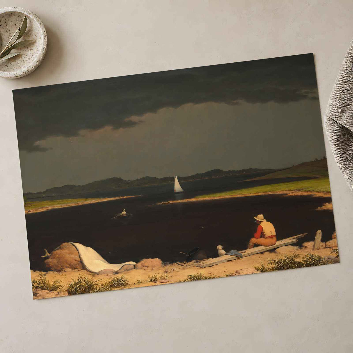 Approaching Thunder Storm art print by Martin Johnson Heade (1859)