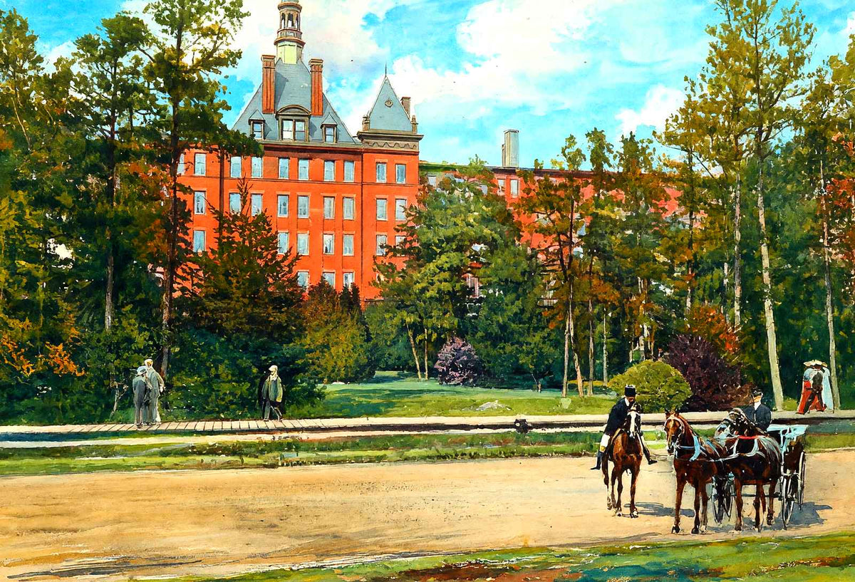 Lakewood Hotel, Lakewood, NJ in 1905 art print