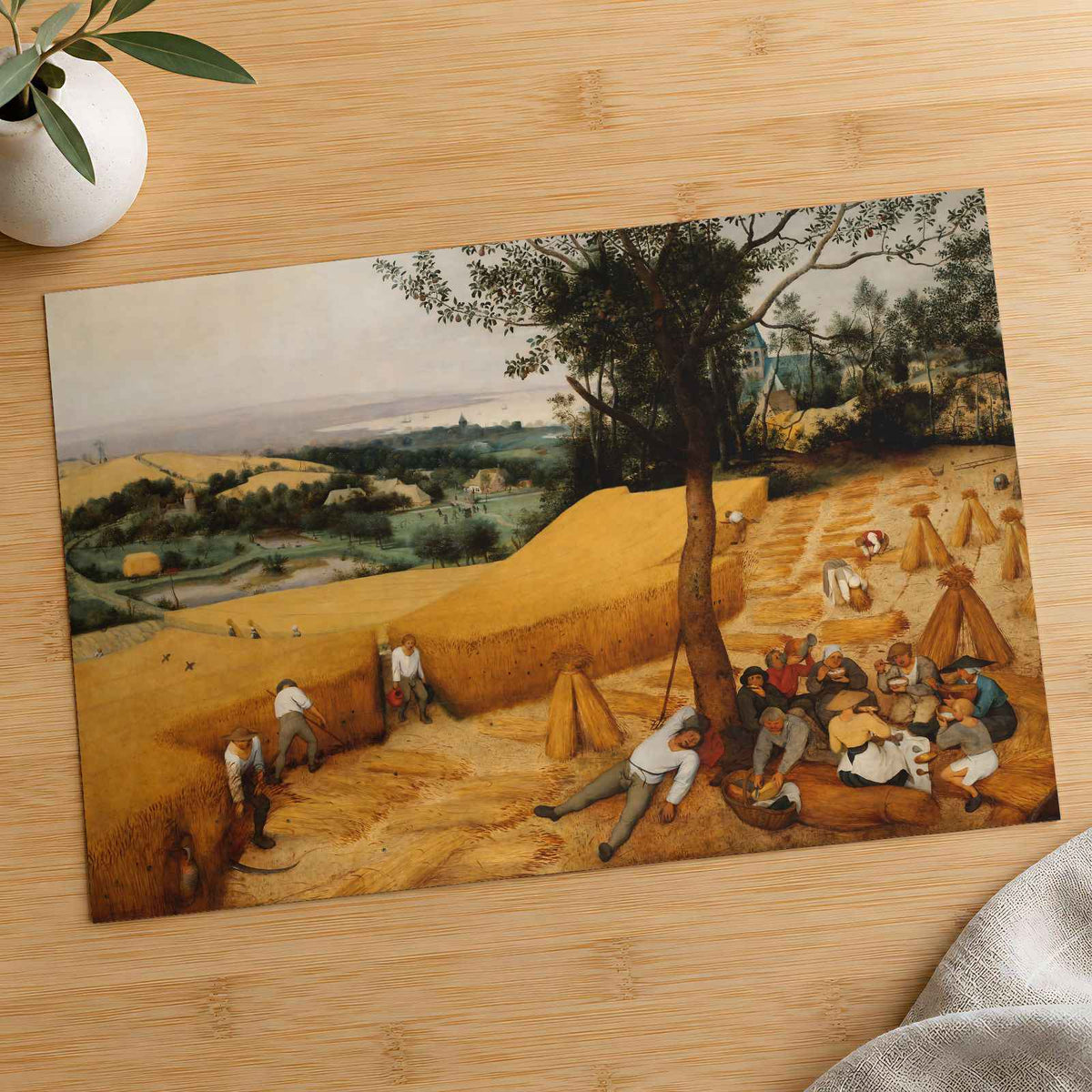 The Harvesters painting by Pieter Bruegel the Elder (1565)