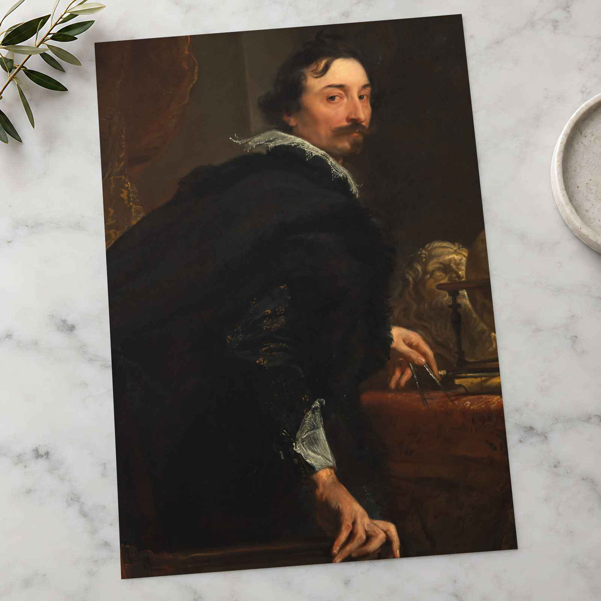Lucas van Uffel (Died 1637) painting print by Anthony van Dyck (1621)