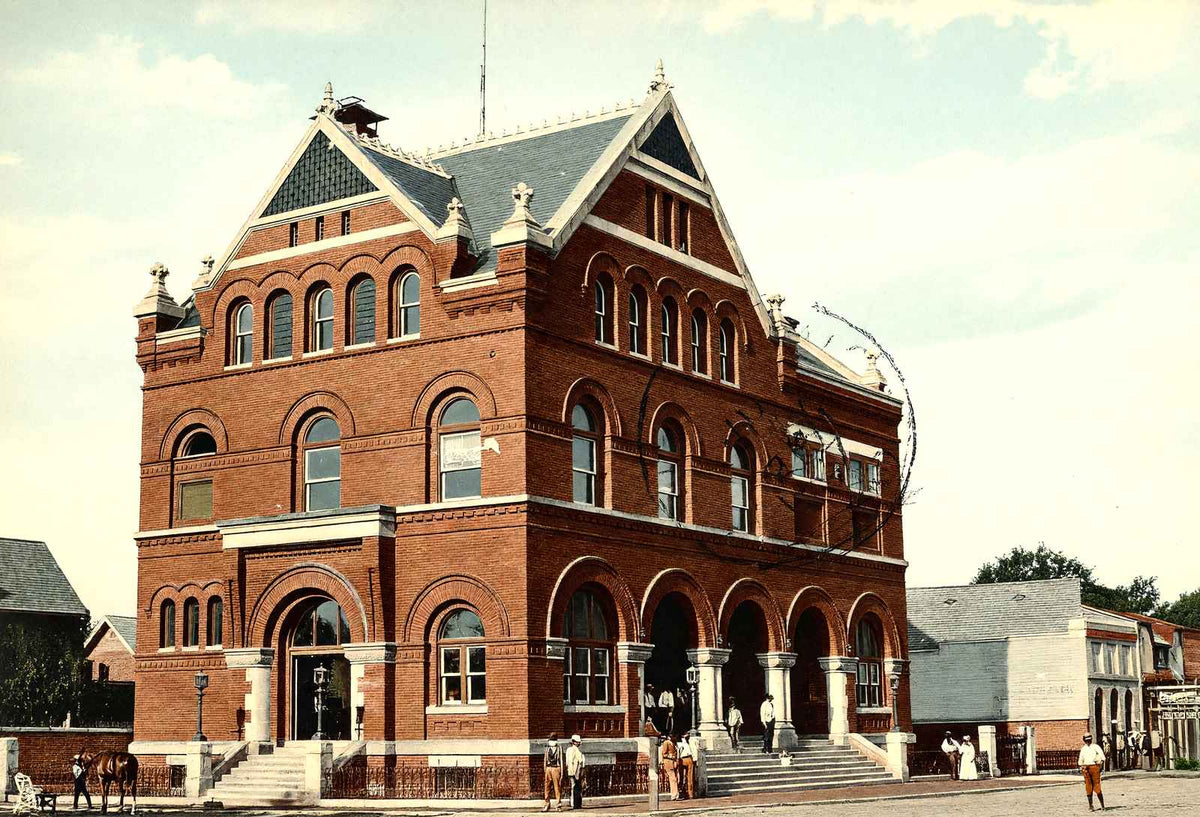 Custom House and Post Office, Aberdeen, MS vintage print