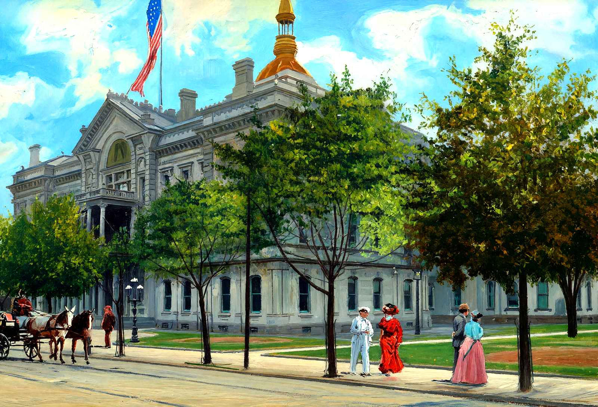 State House, Trenton, NJ in 1905 art print