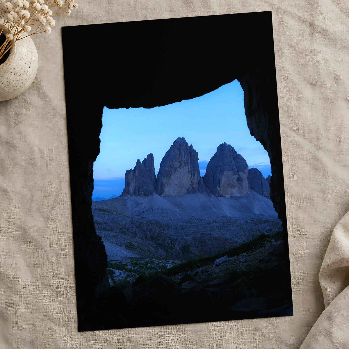 Dolomites from Cave by Daniel Mirlea Photo Print Wall Decor