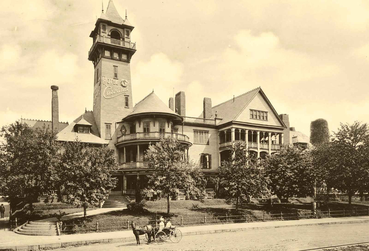 Historic Hotel Carrolina, Durham NC vintage print