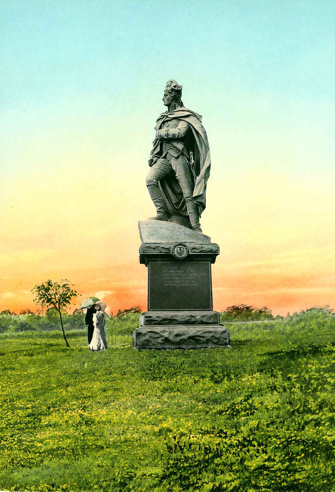 Washington Monument, Cadwalader Park, Trenton vintage print