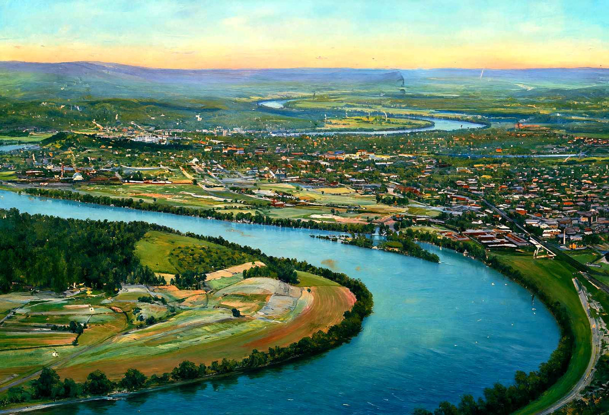 Point Lookout, Chattanooga, TN in 1905 art print
