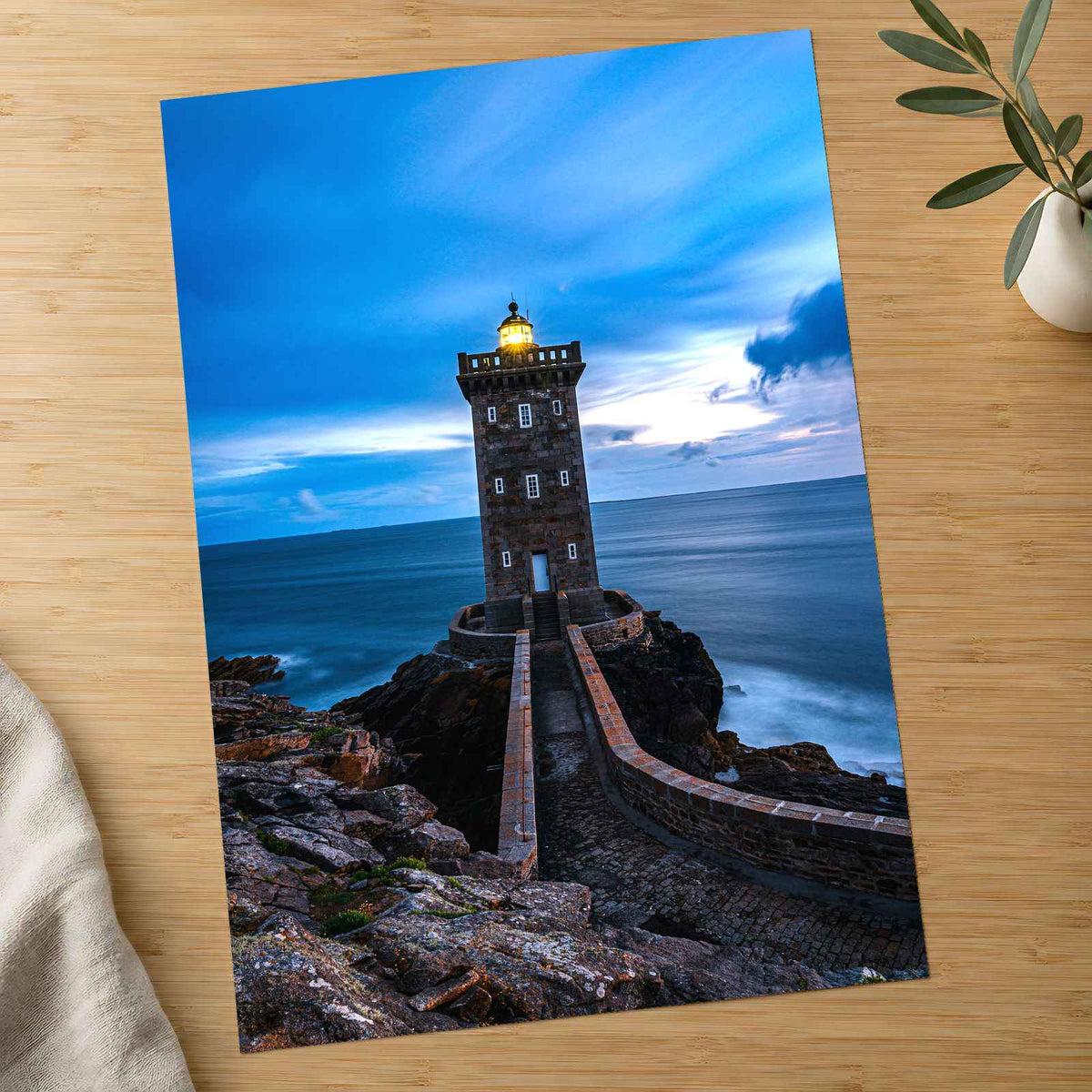 Phare De Kermorvan in Le Conquet (Lighthouse) by Petr Slováček Photo Print Wall Decor
