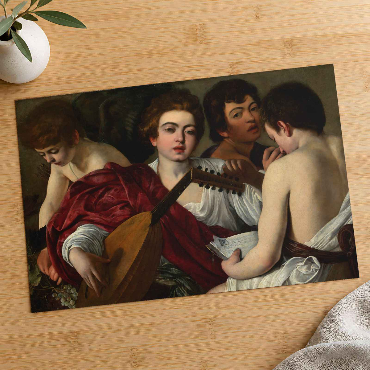 The Musicians art print by Caravaggio (Michelangelo Merisi) (1597)