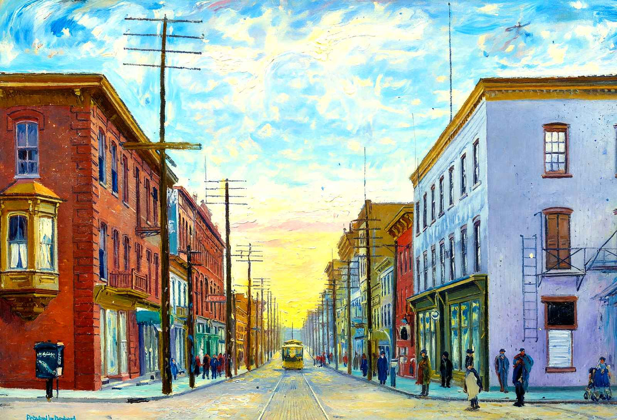 Eleventh Avenue, Altoona PA in 1906 art print