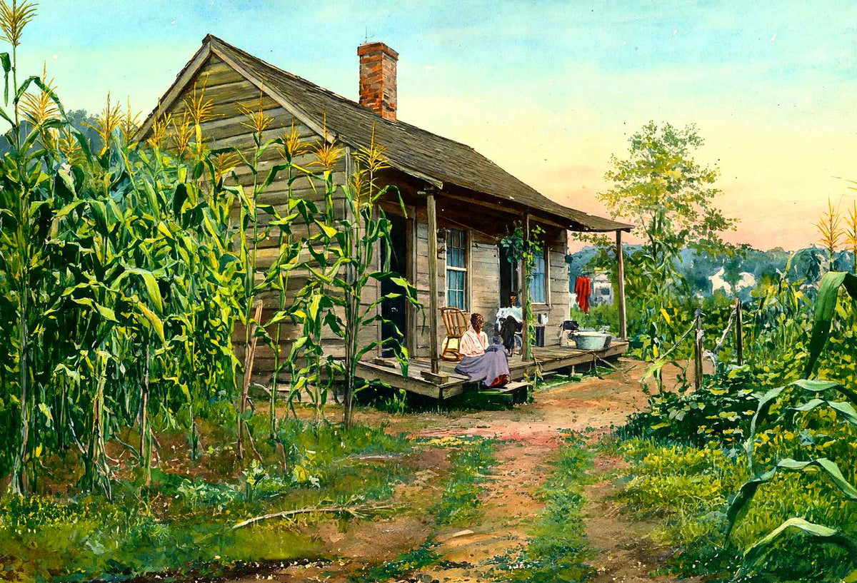 Way Down Yonder in the Cornfield in 1907 art print