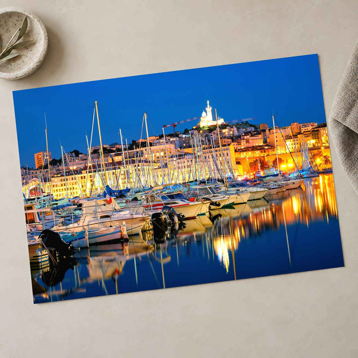 Marseille Old Port (Vieux-Port De Marseille) Photo Print Wall Decor