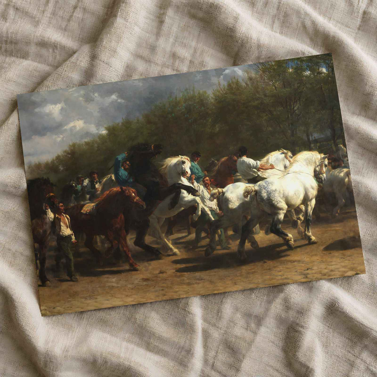 The Horse Fair art print by Rosa Bonheur (1852)
