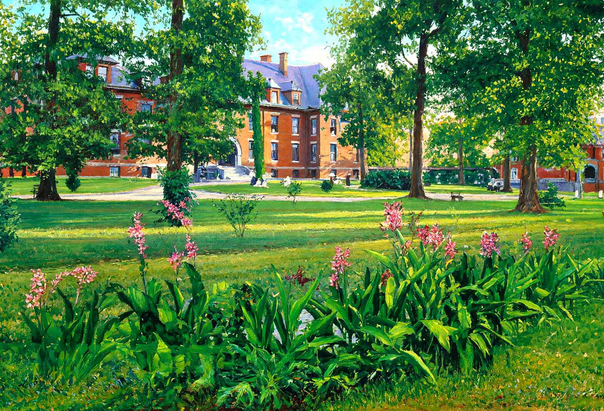 Elizabeth College, Charlotte, NC in 1906 art print