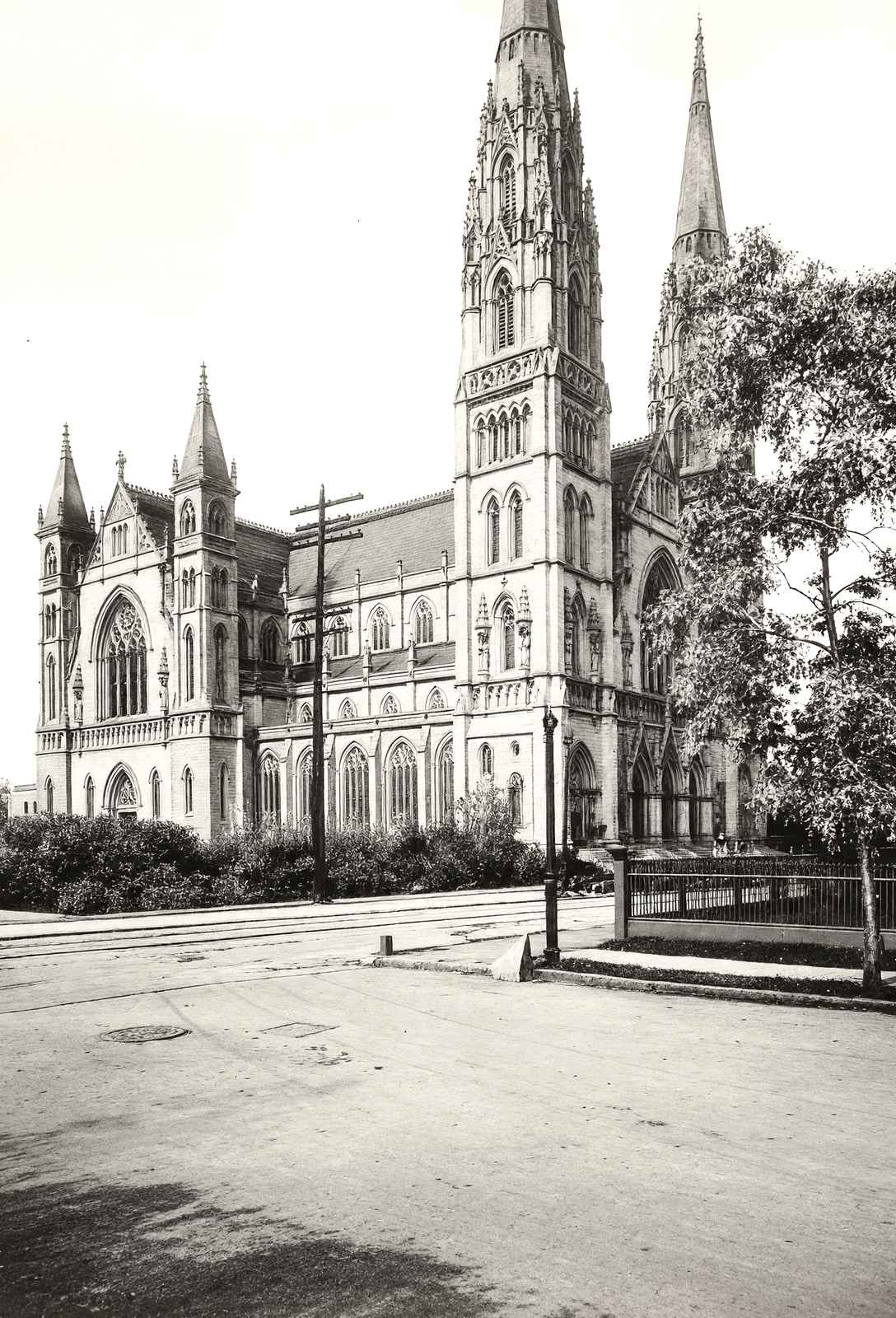 New St. Paul's Cathedral, Pittsburgh 1906 vintage photo print