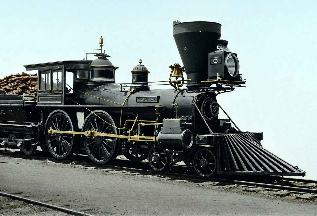 Engine General at Union Depot, Chattanooga vintage print