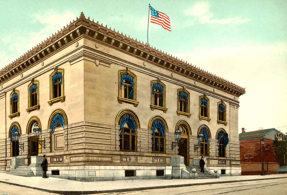 Post Office, Altoona PA in 1906 vintage print