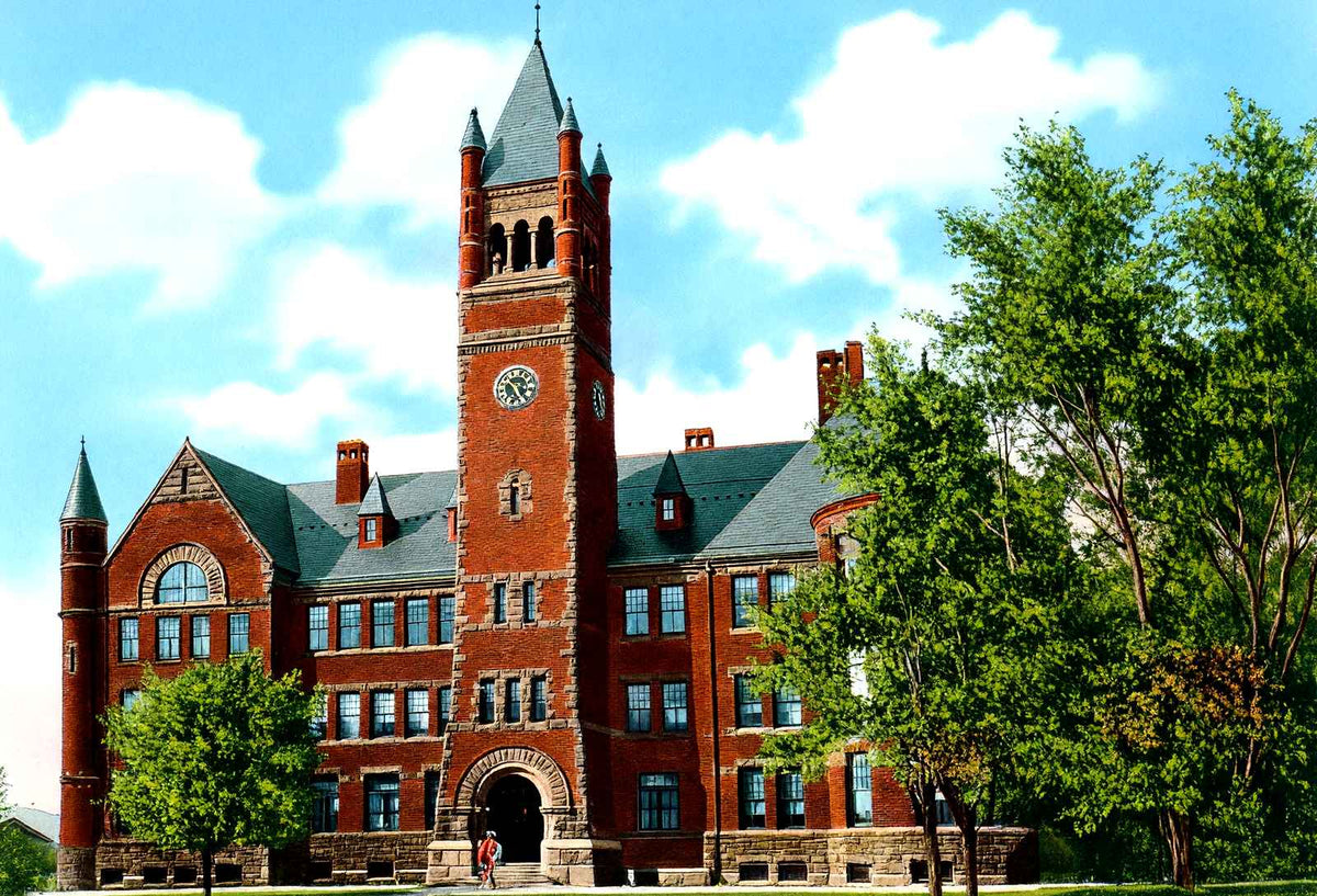 Recitation Hall, Gettysburg College PA, PA vintage print