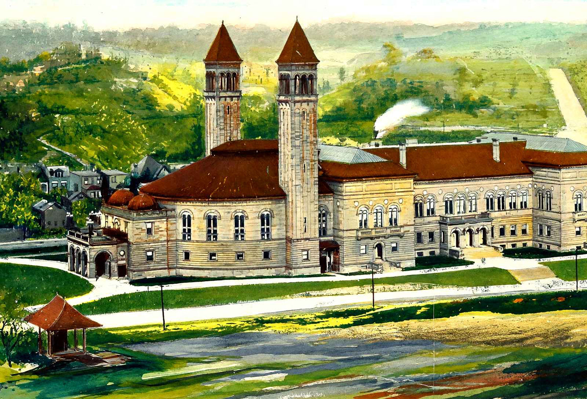 Carnegie Library Schenley Park, Pittsburgh PA art print