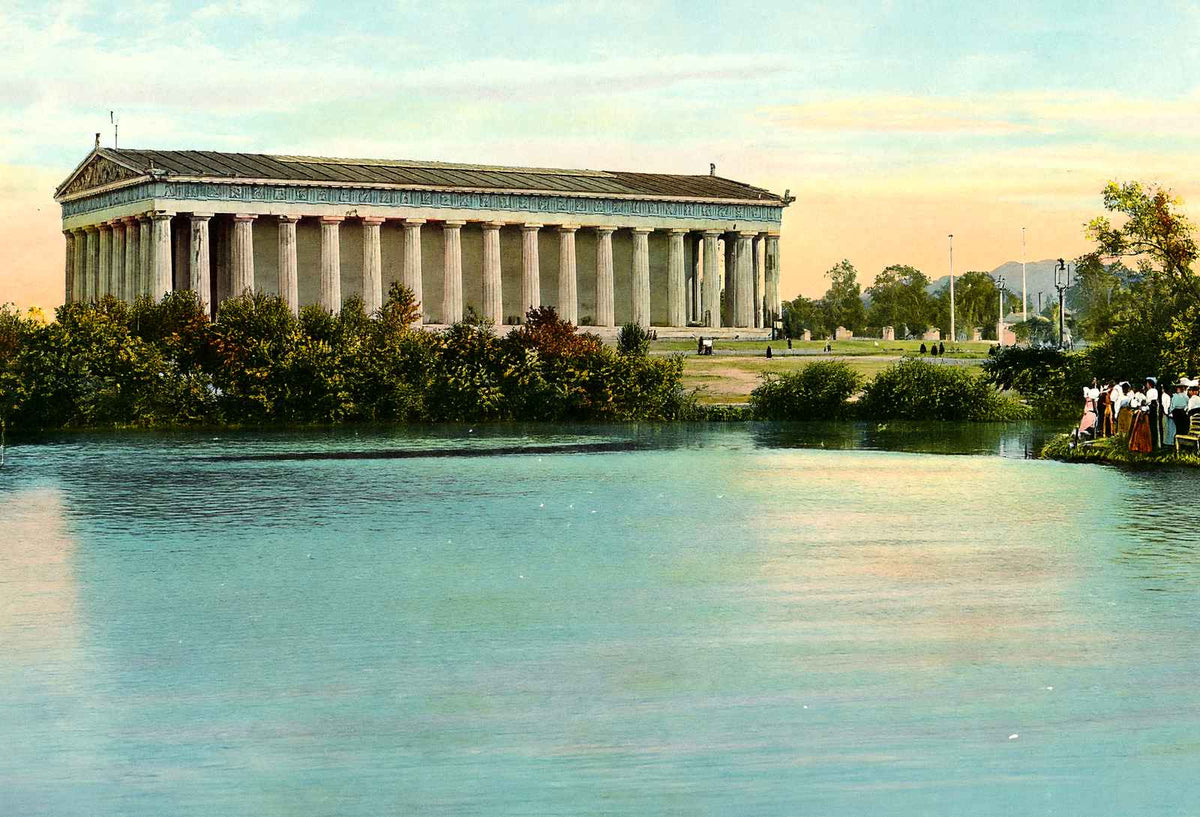 Parthenon & Lake Wautauga, Nashville, TN 1906 vintage print