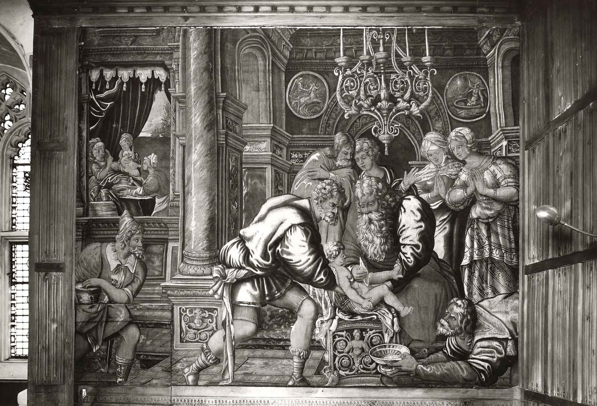 Circumcision of Isaac, Jerusalem Chamber 1935 vintage photo print