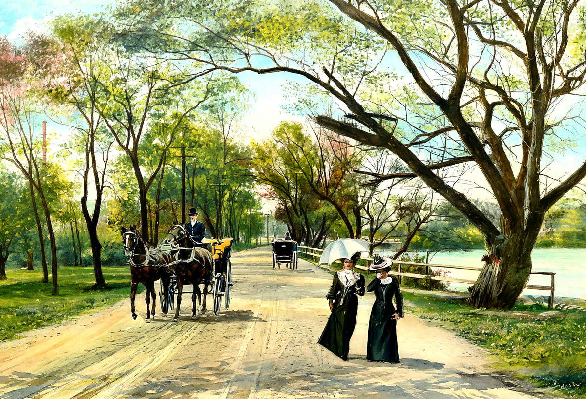 Willow Drive, Lakewood, NJ in 1905 art print