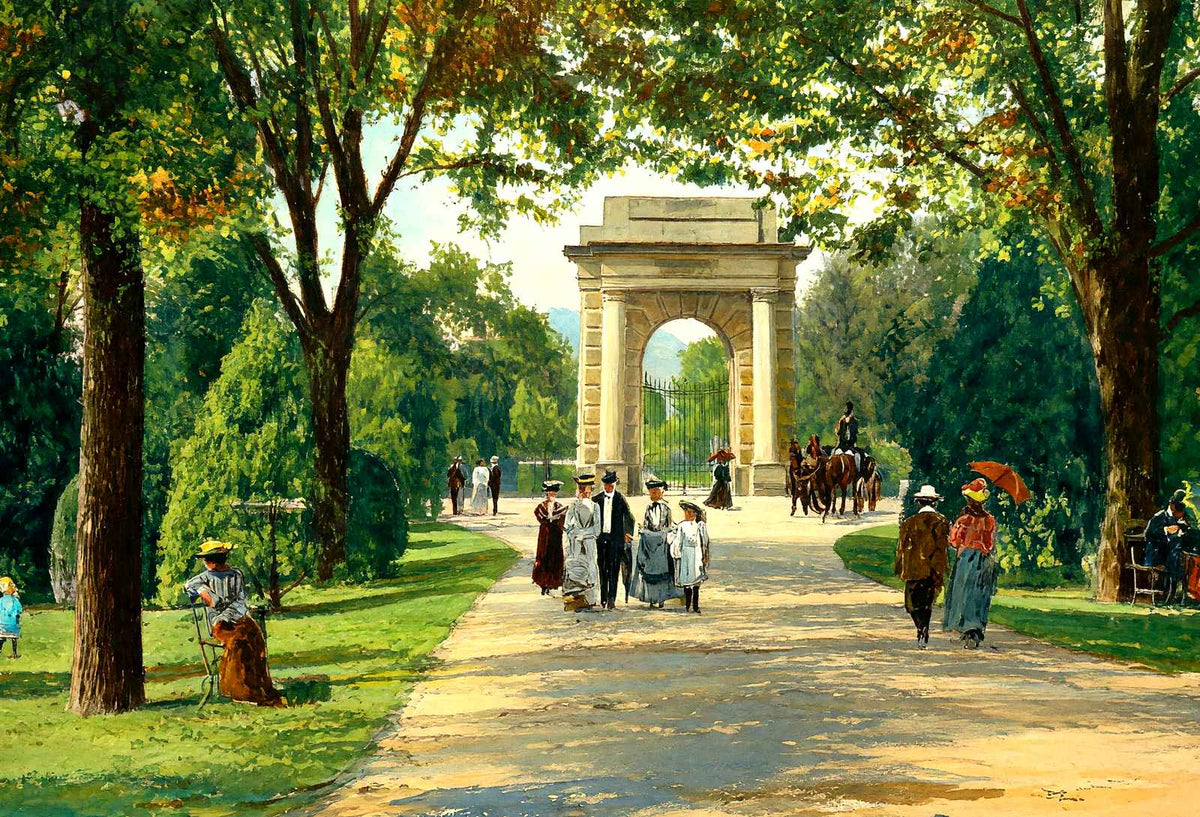 National Cemetery Entrance, Chattanooga, TN painting