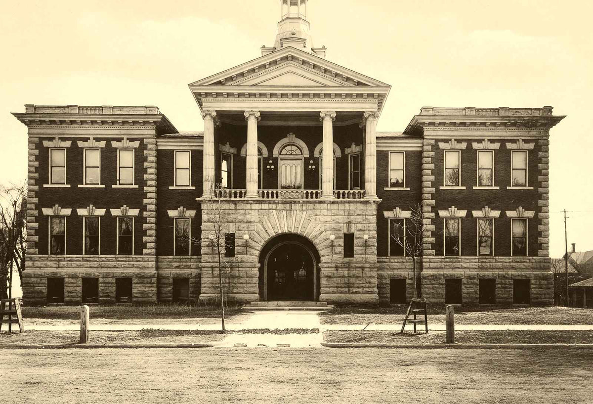 Historic City Hall Green Bay WI in 1904 restored photo print