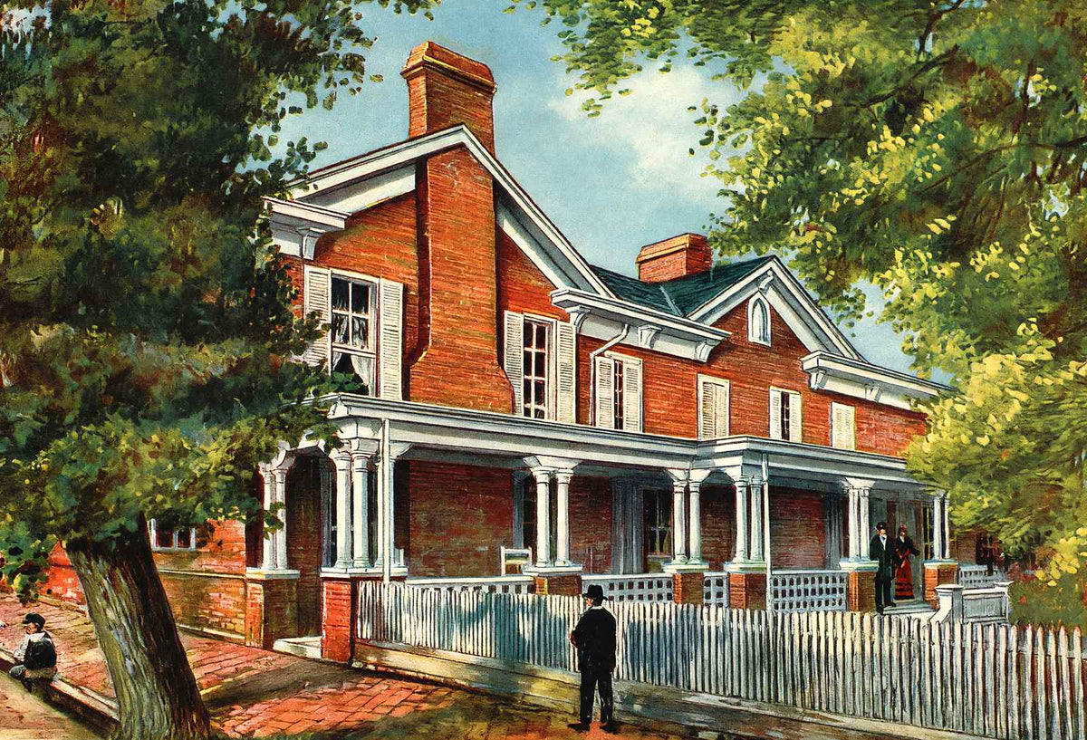 Home of Andrew Johnson, Greenville, TN vintage print