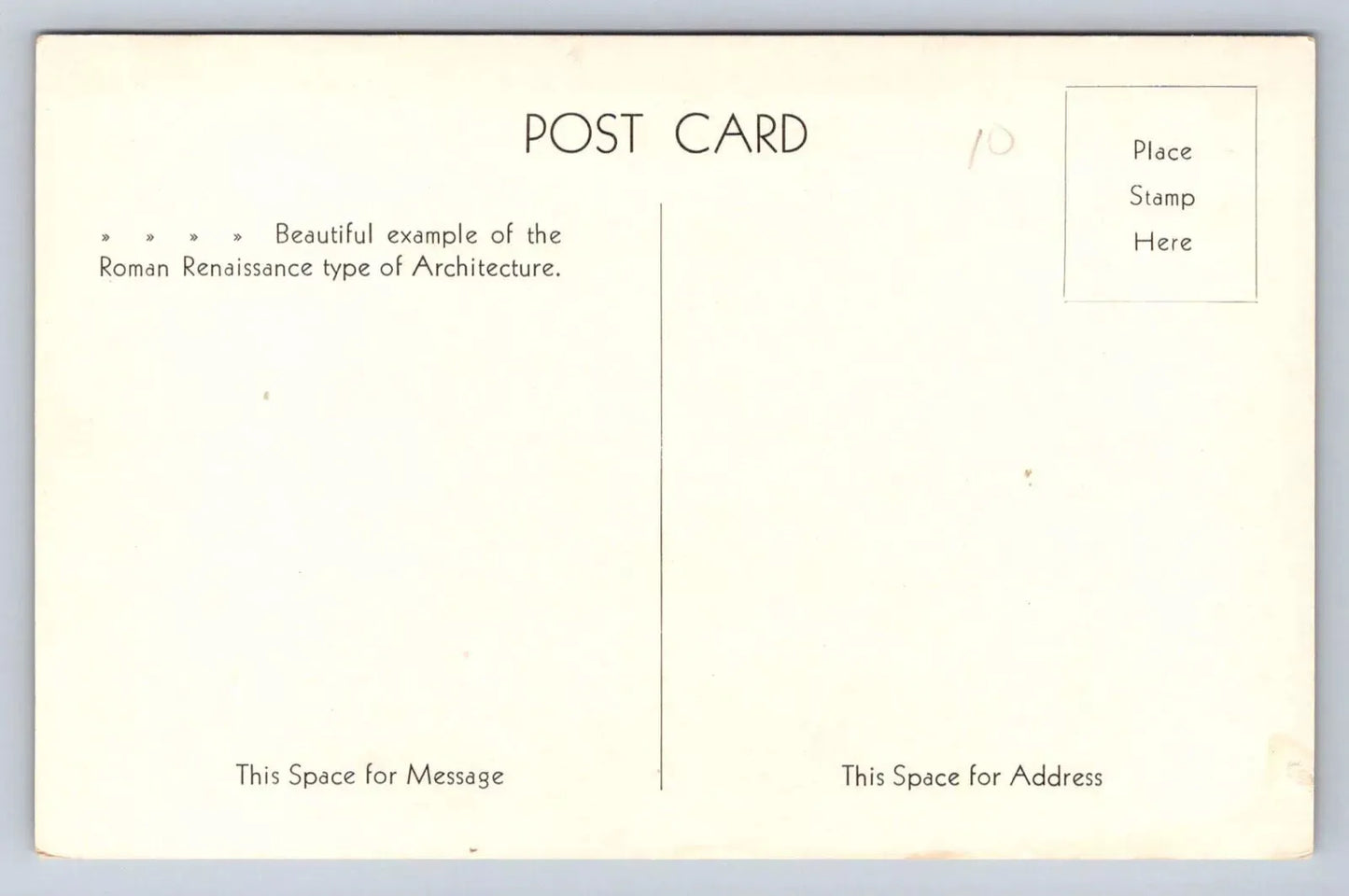 Forest Hill Abbey in Forest Hill Cemetery, Kansas City, Missouri Postcard