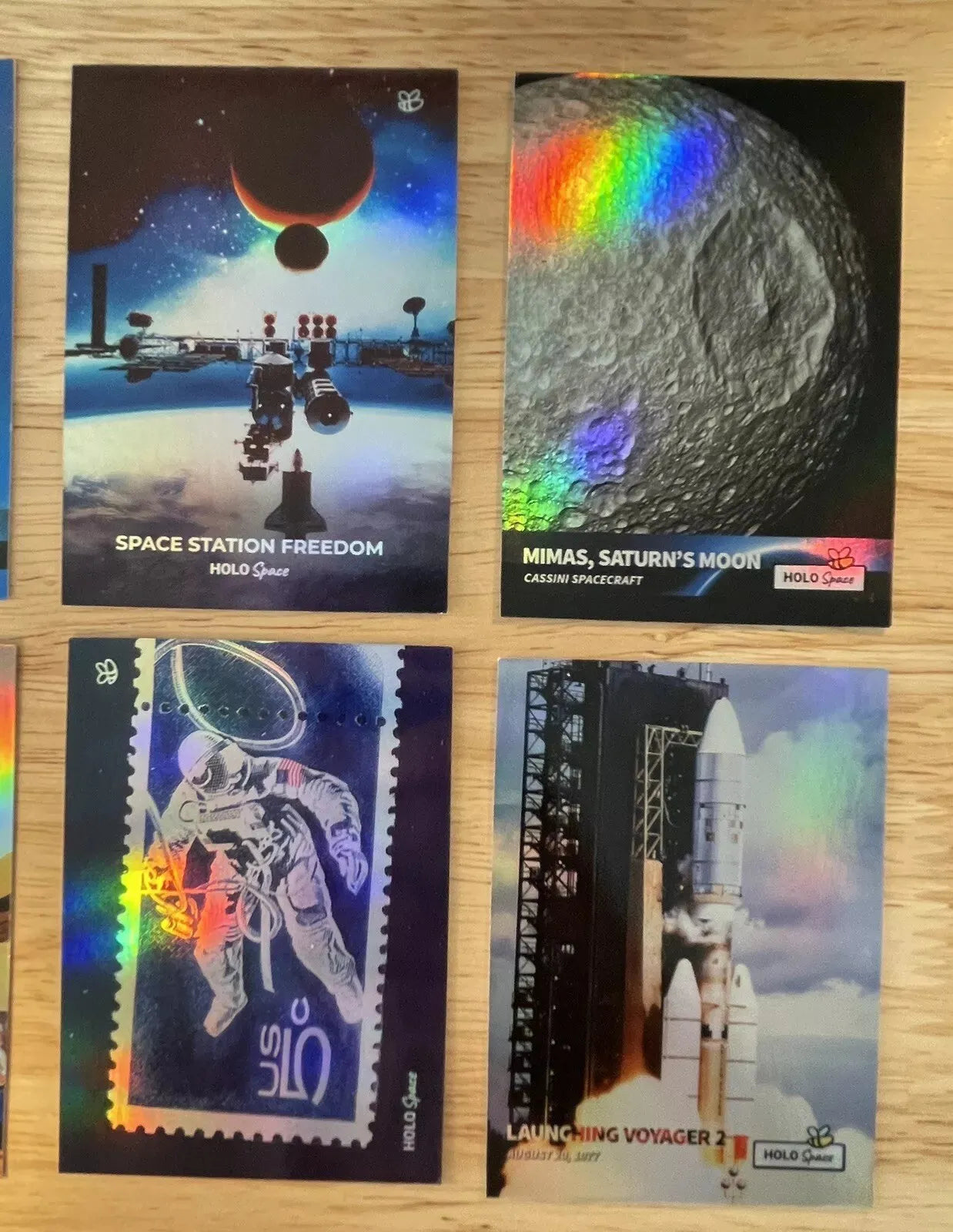 30 Incredible Space Cards (Holographic) - GleeBeeCo - NASA, Apollo 13, ISS, More