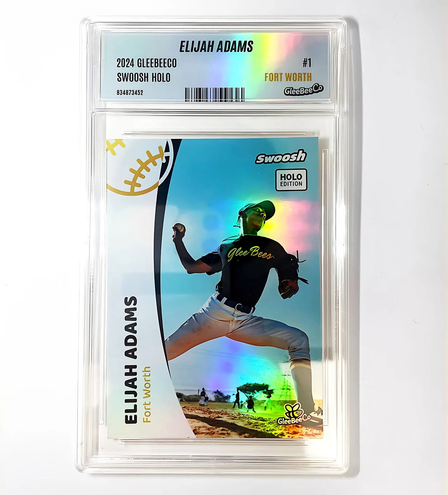 Custom Slab for Any Card - We Print Your Label and Ship with Snap-close Slab - Insert Your Card: Baseball, Basketball, Pokémon, etc.