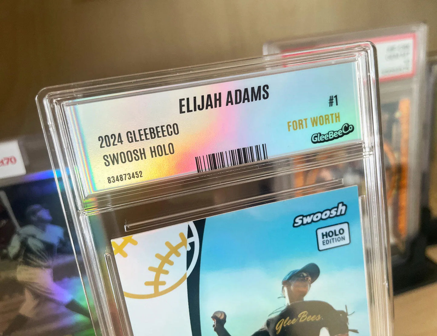 Custom Slab for Any Card - We Print Your Label and Ship with Snap-close Slab - Insert Your Card: Baseball, Basketball, Pokémon, etc.