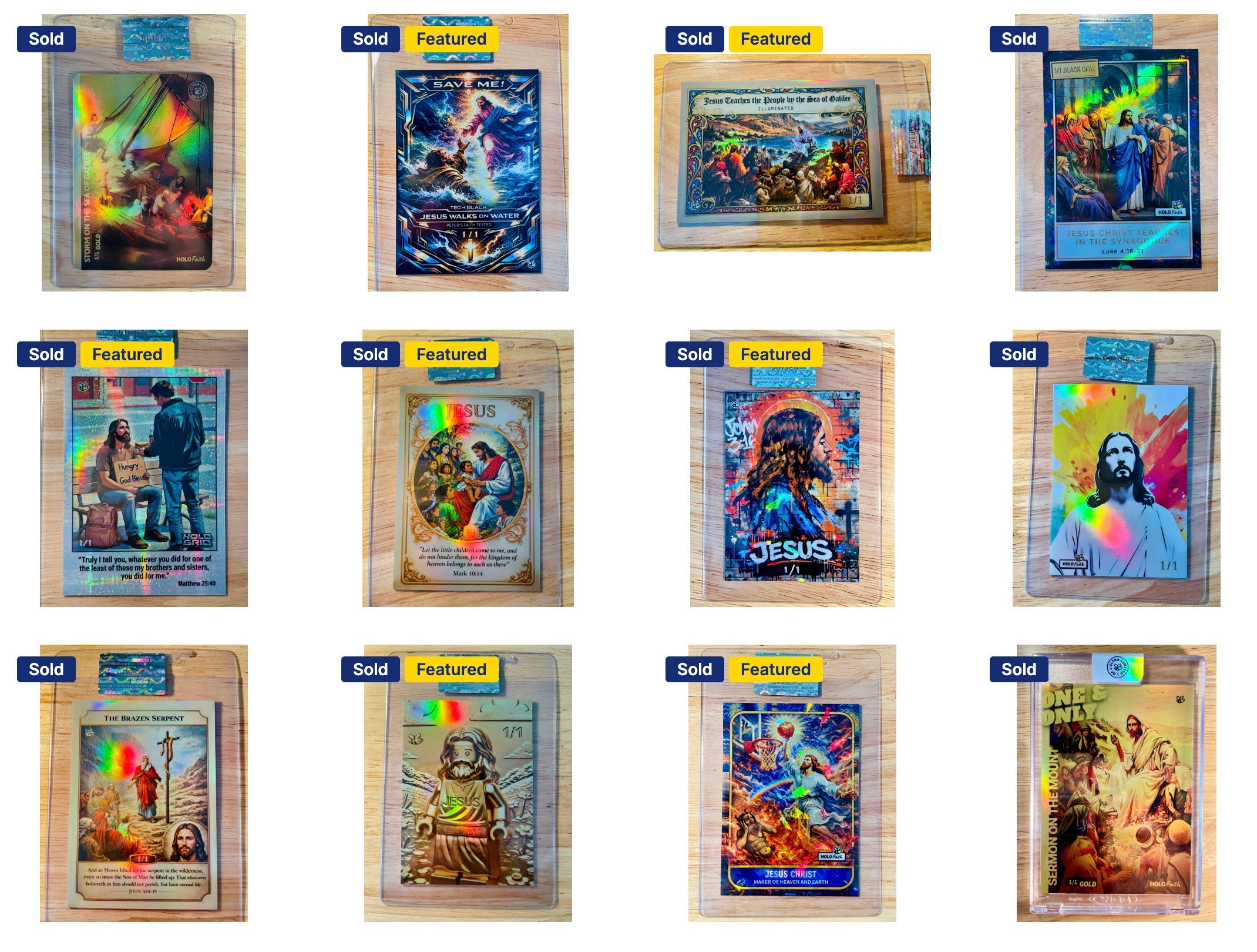 Jesus 1/1 Cards - More to Come – GleeBeeCo