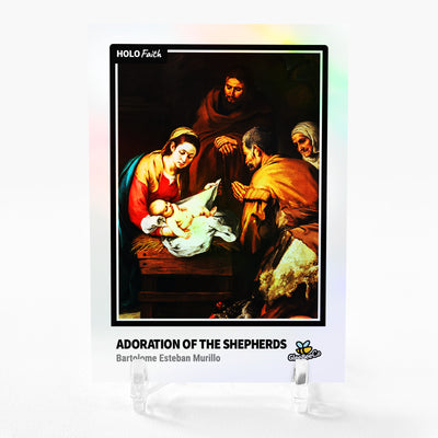 ADORATION OF THE SHEPHERDS Art Trading Card 2023 GleeBeeCo Holo Faith #AAC9