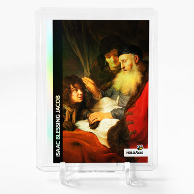 ISAAC BLESSING JACOB Genesis 27 Art Card 2023 GleeBeeCo Holo Faith #CGNC