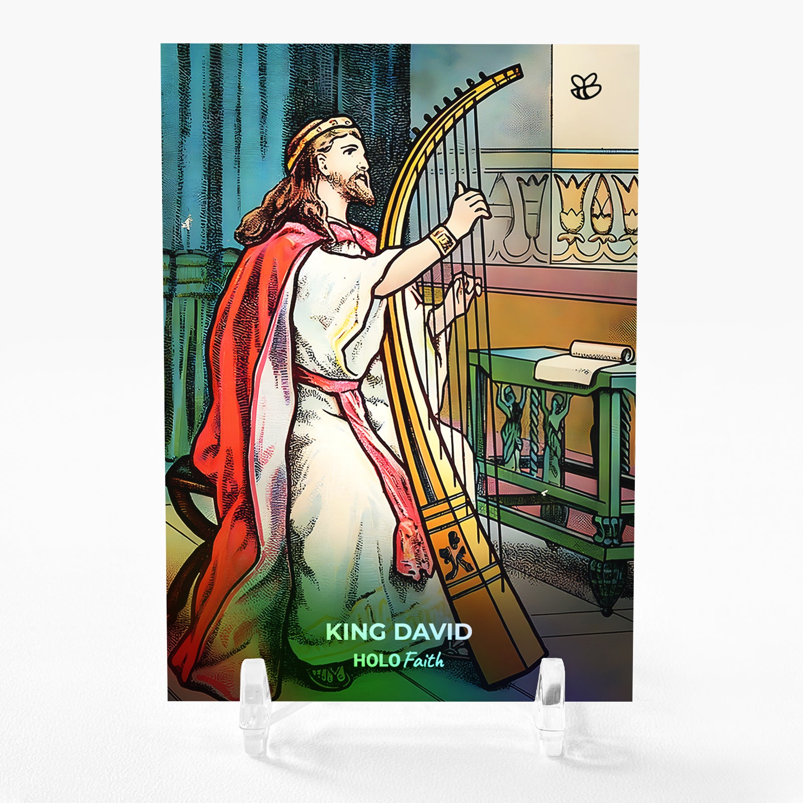 KING DAVID Joy Over Forgiveness Bible Art Card 2023 GleeBeeCo Holographic #KNJY